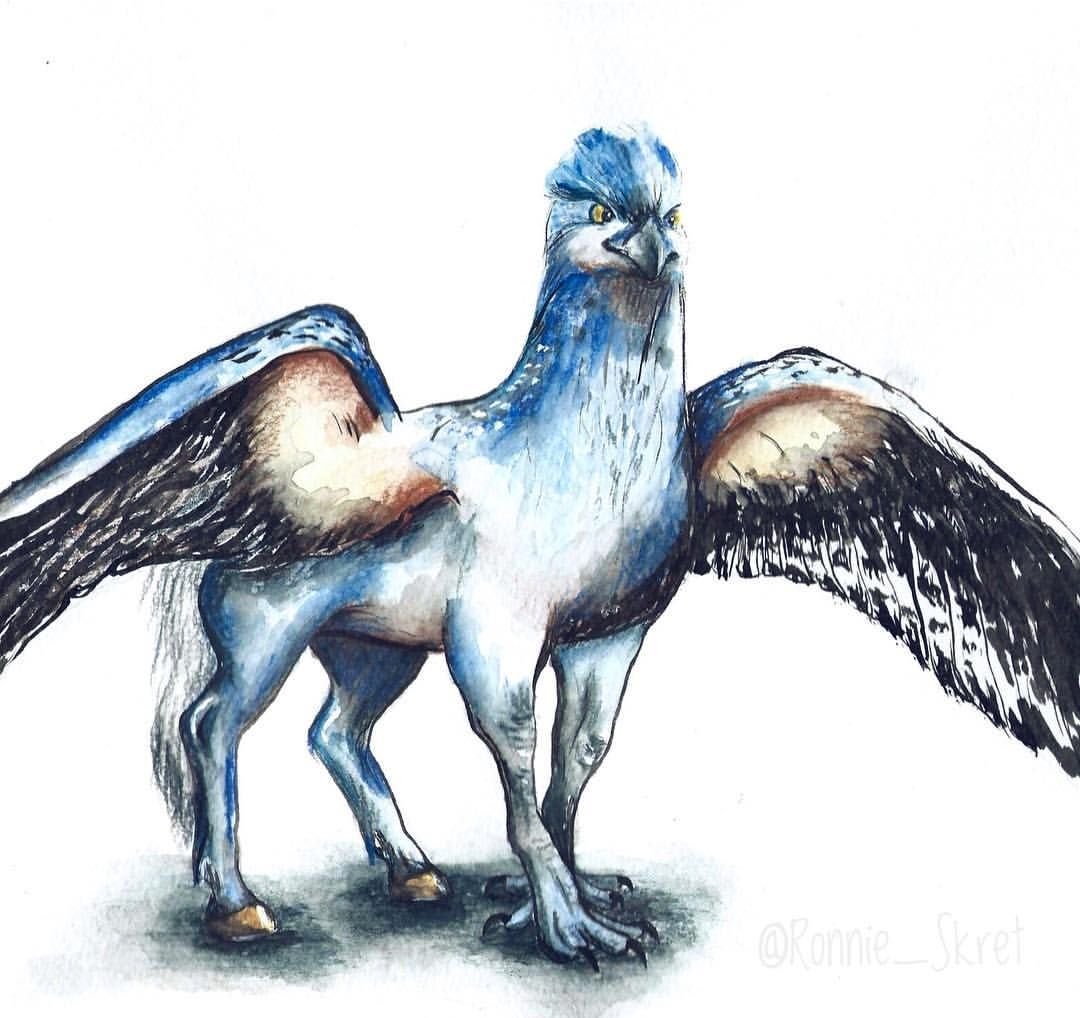 Грифон карандашом