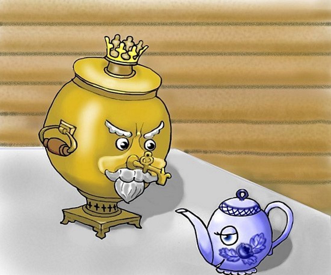 Чаепитие с самоваром