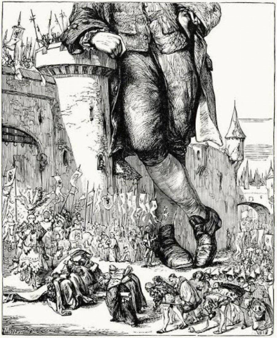 Путешествия Гулливера с иллюстрациями Гильдебрант