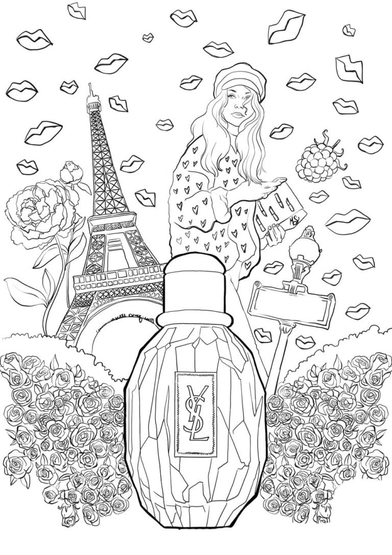 Раскраска антистресс Париж