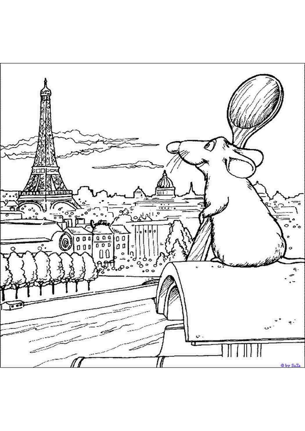 Раскраска антистресс Париж