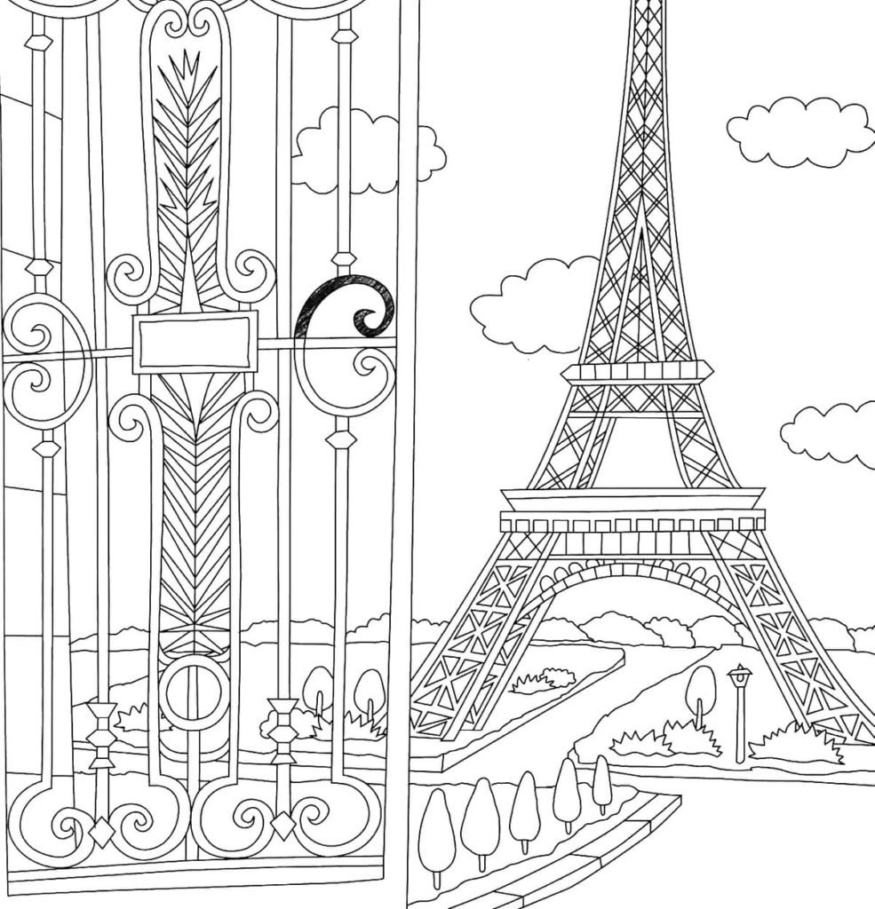 Париж достопримечательности картинки для печати