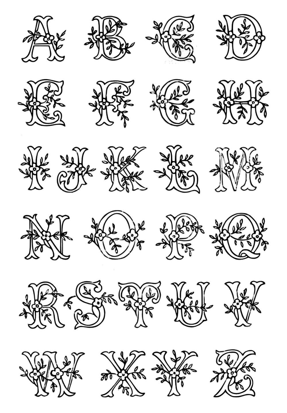 Алфавит с узорами русский