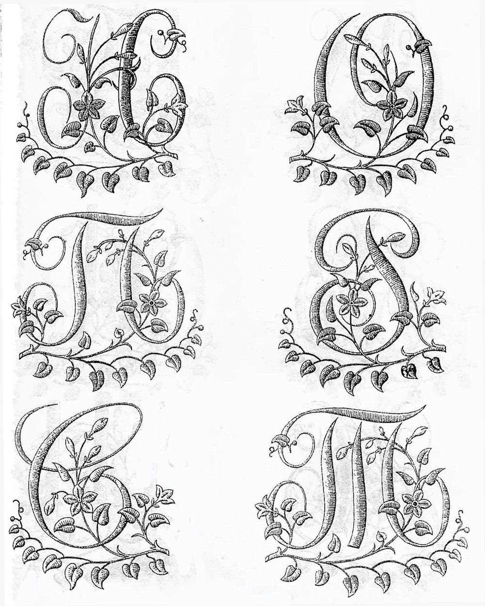 Монограмма гладью русский алфавит