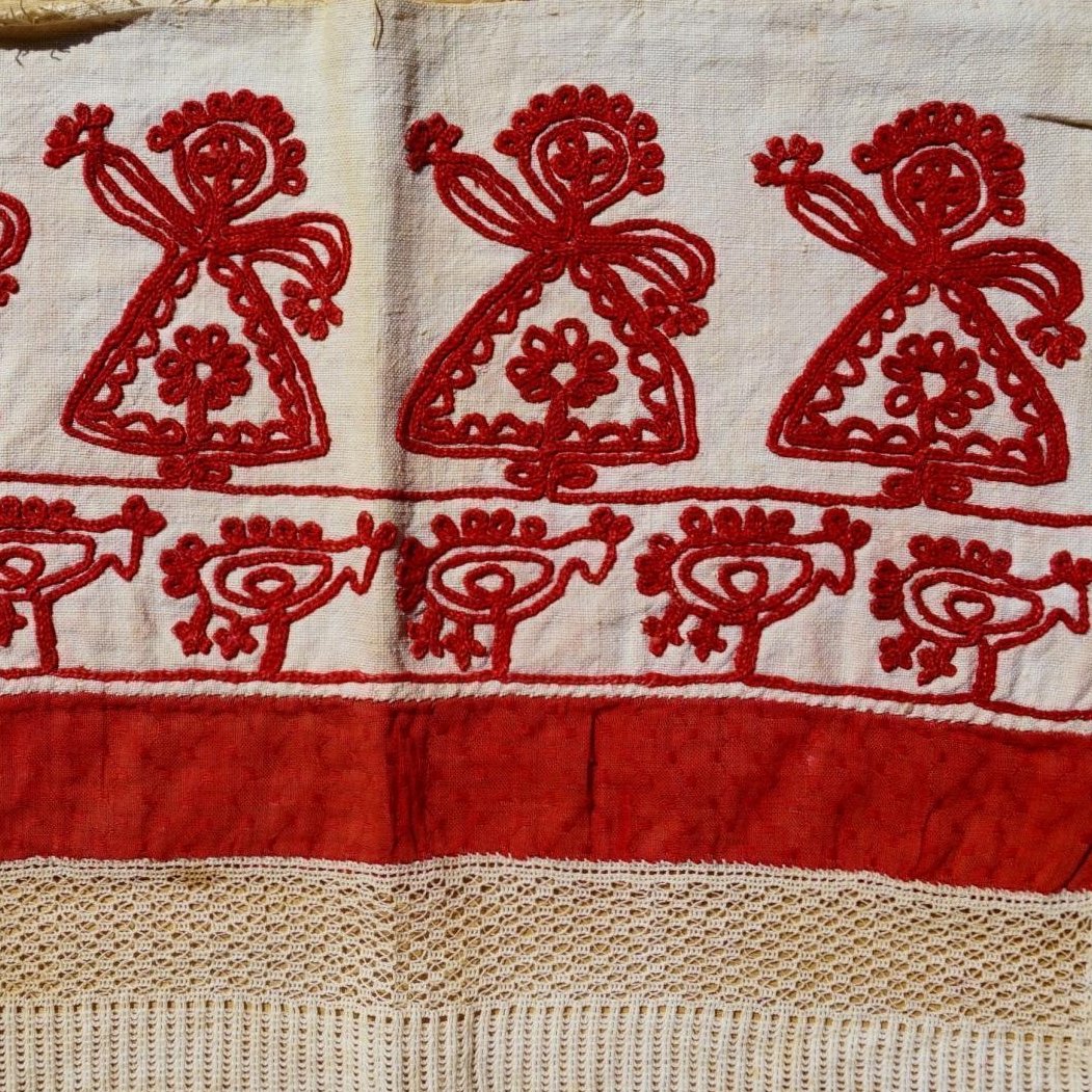 Тамбурная вышивка традиционная Липецкая