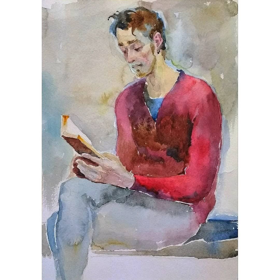 Зарисовки людей акварелью