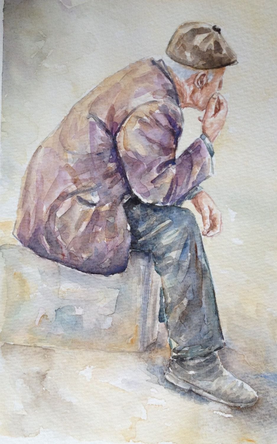 Зарисовки людей акварелью