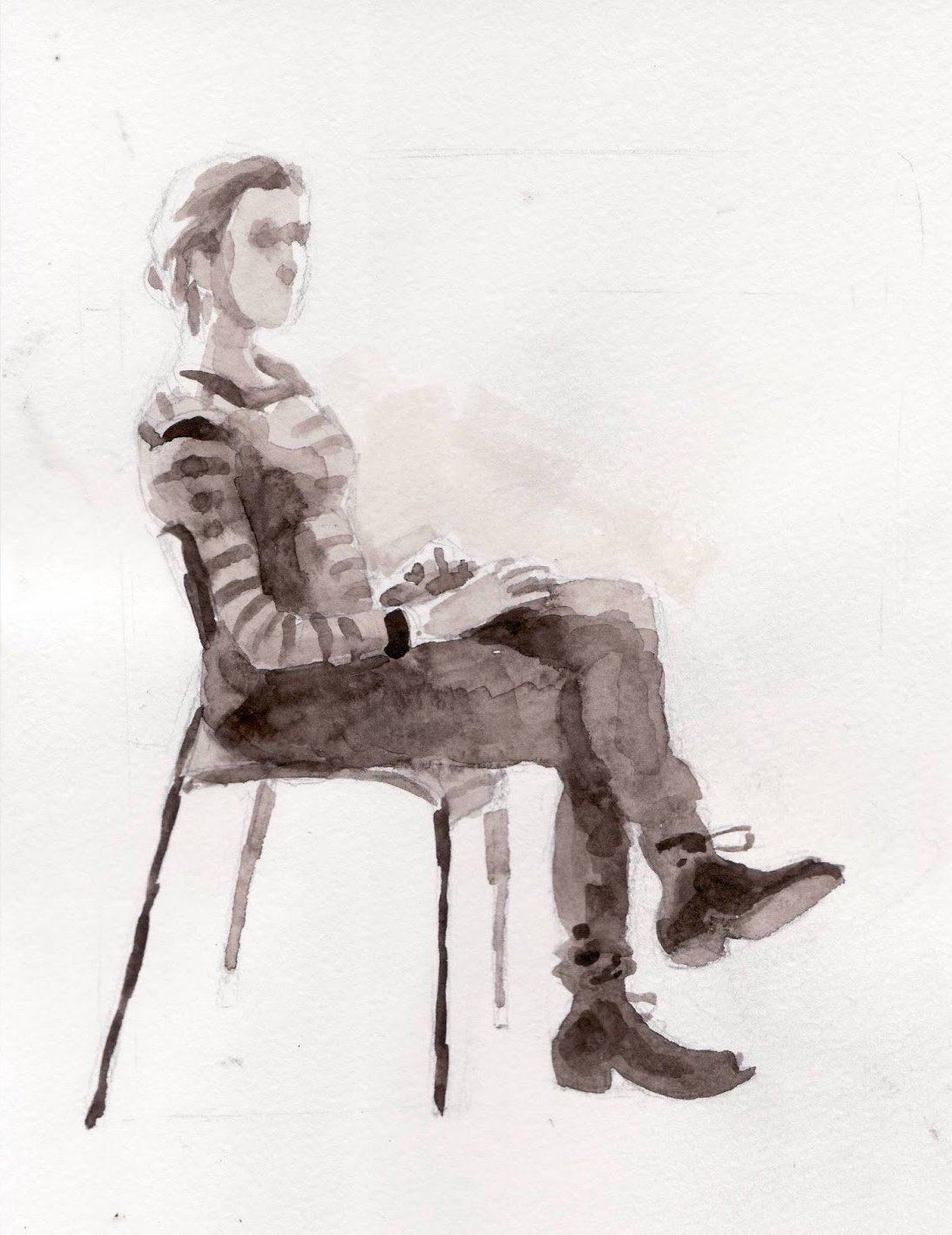 Мирослав Згибай портреты акварелью