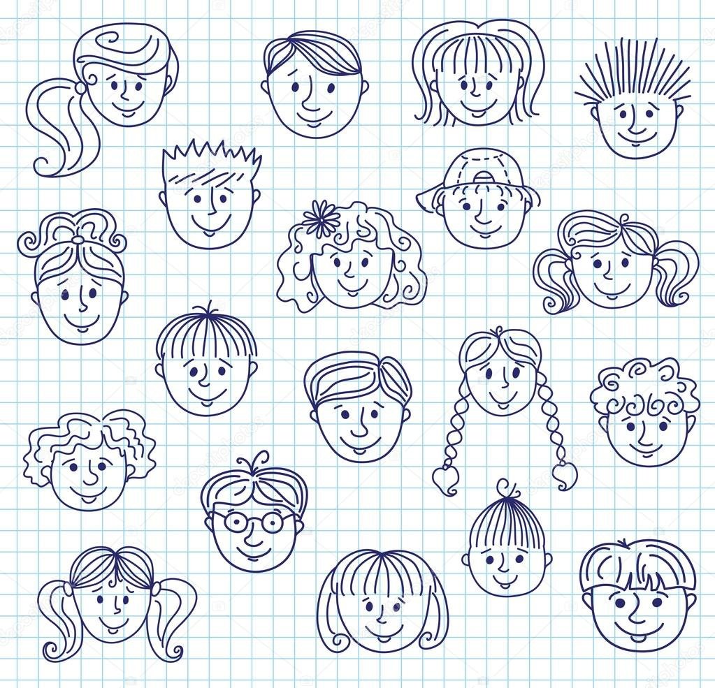 Рожица для рисования карандашом