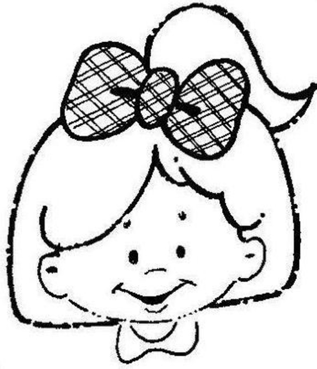 Лицо ребенка раскраска для детей