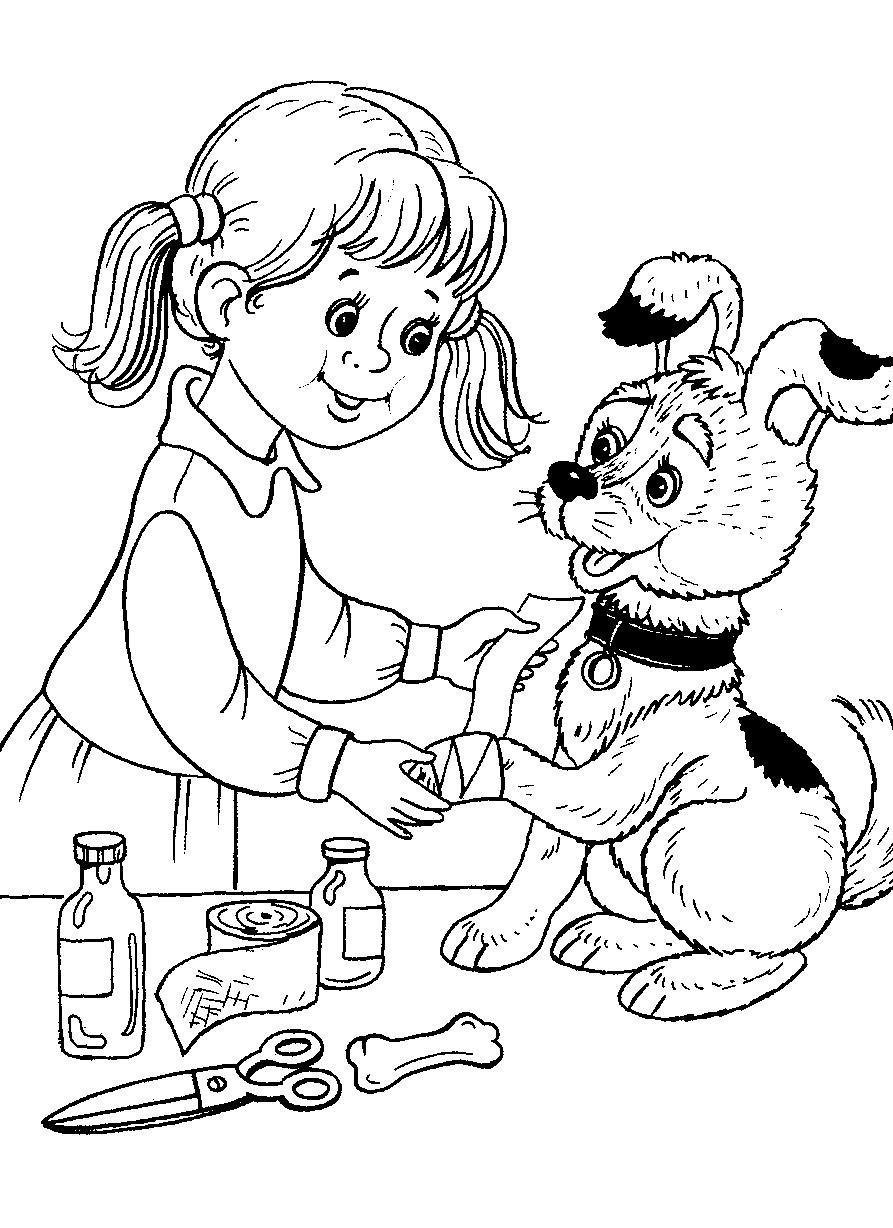 Раскраски на тему дети