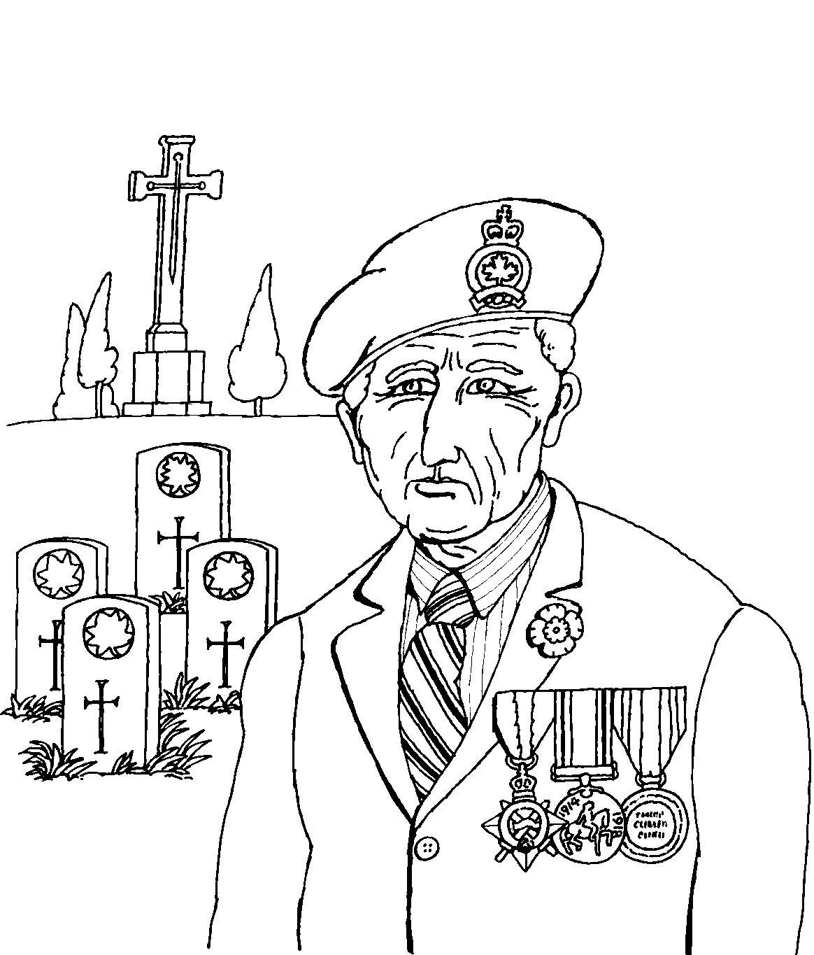 Ветеран рисунок карандашом