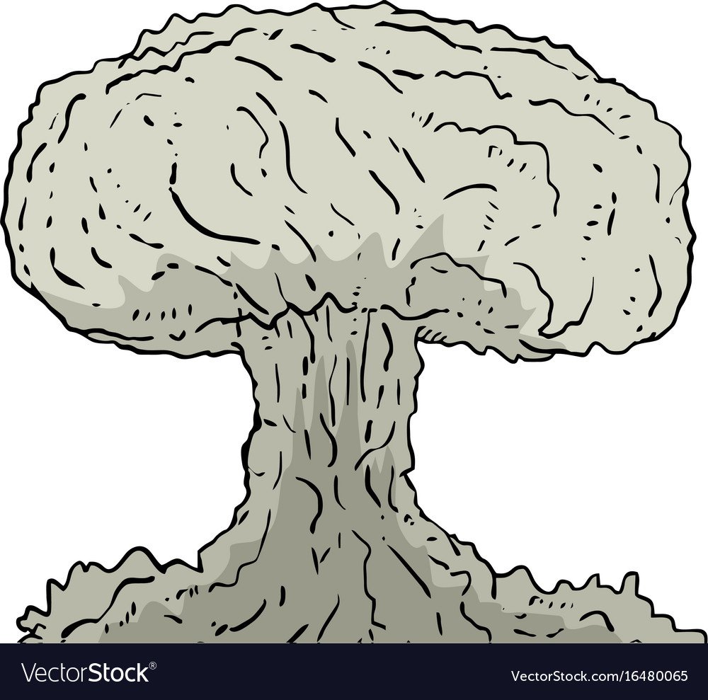 Ядерный взрыв рисунок