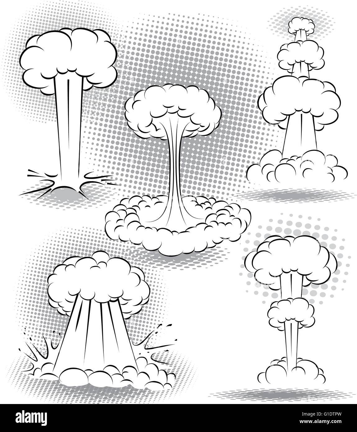 Ядерный гриб карандашом