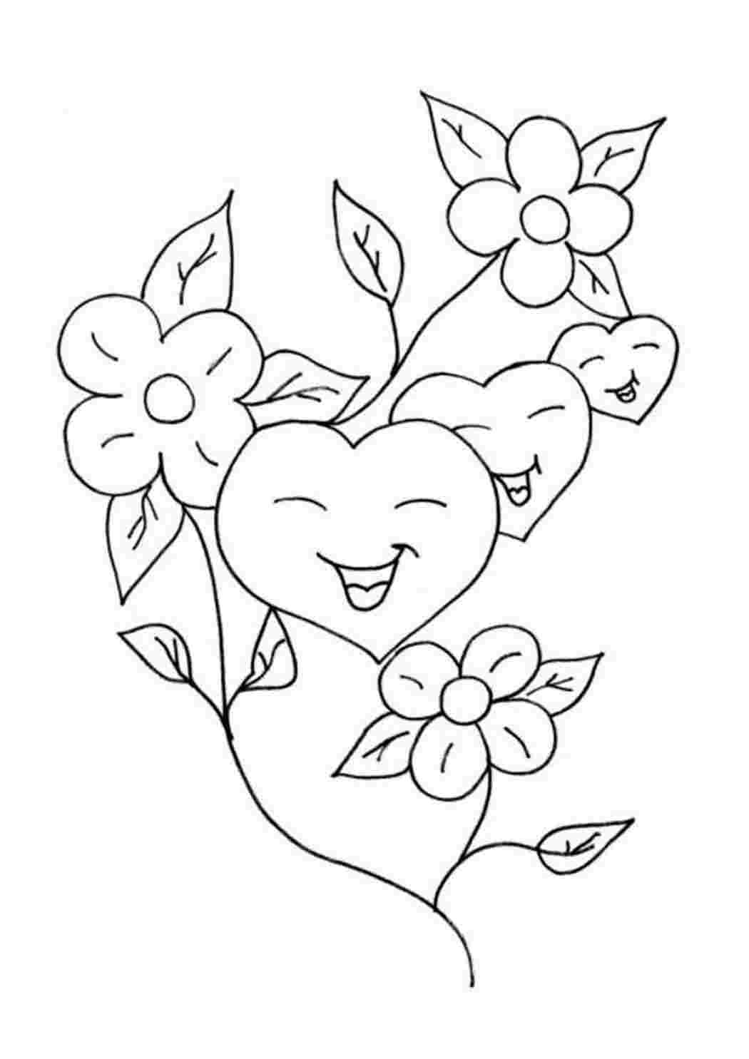 Раскраска сердечко
