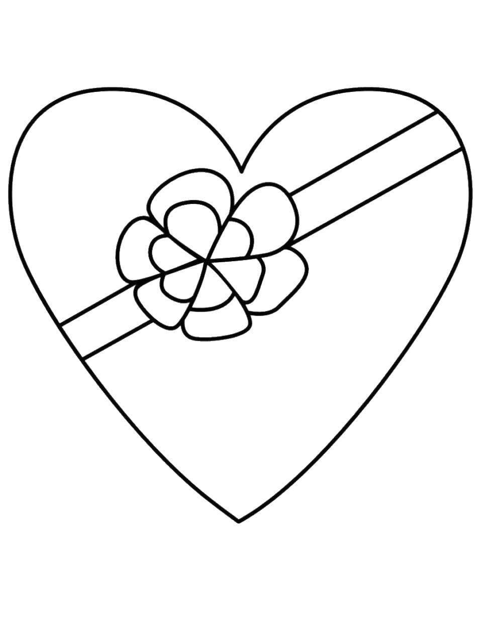 Сердечки для раскрашивания