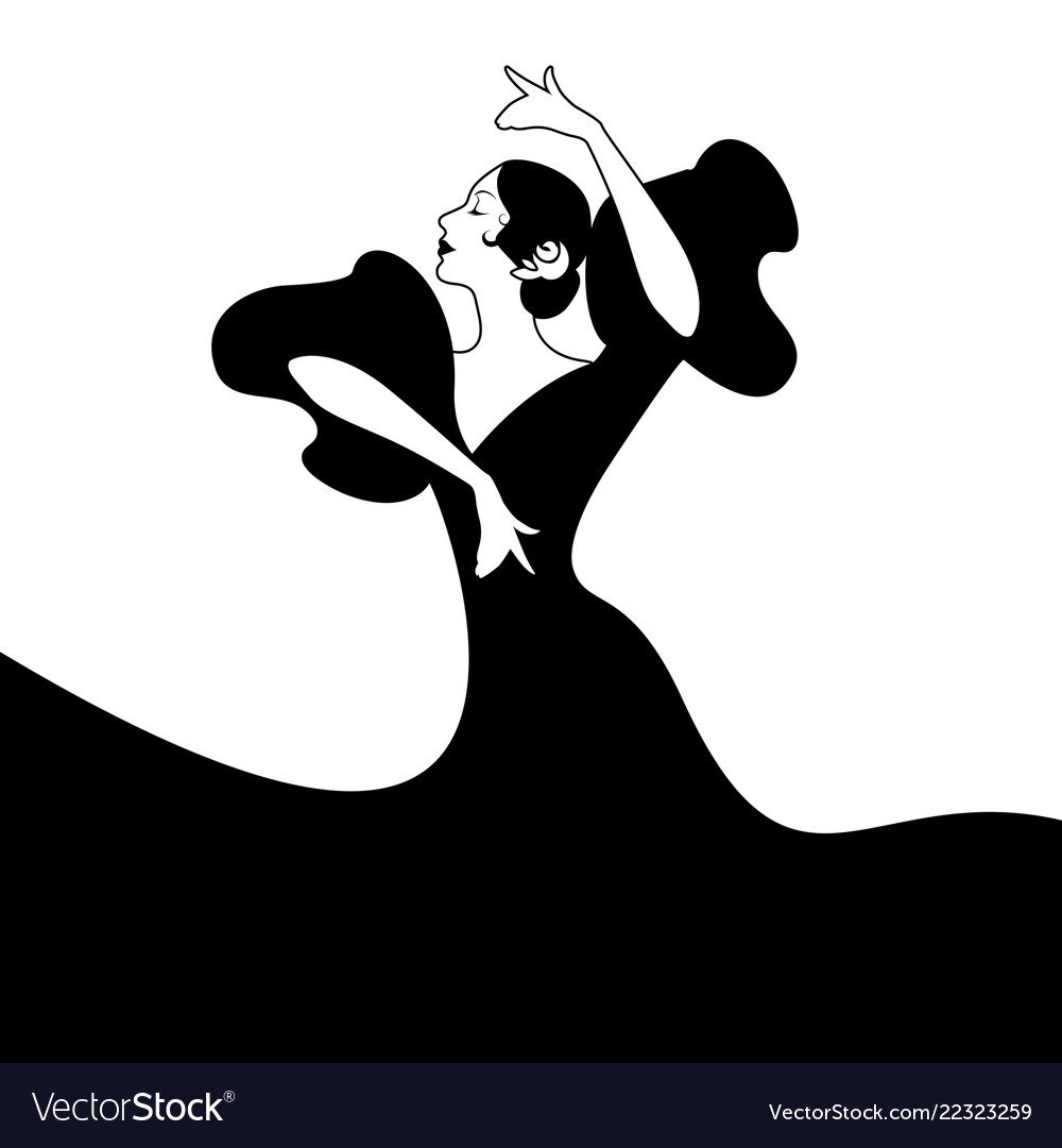 Раскраска картины по номерам танцовщица фламенко распечатать