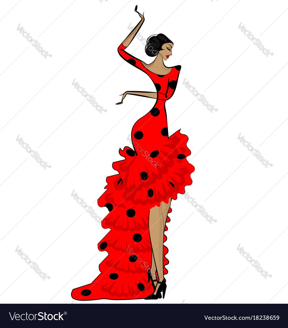 Испанка легкий рисунок