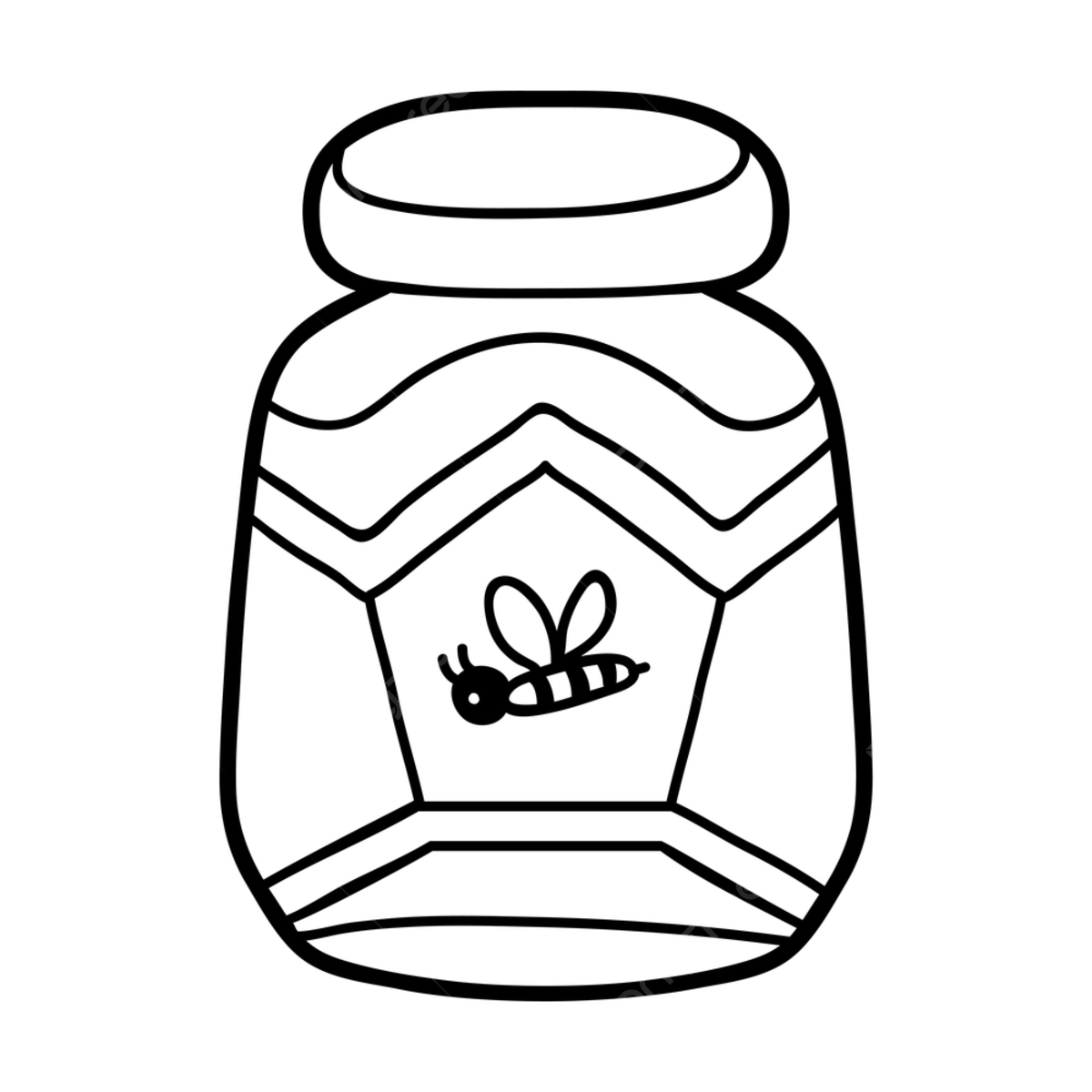 Мед раскраска