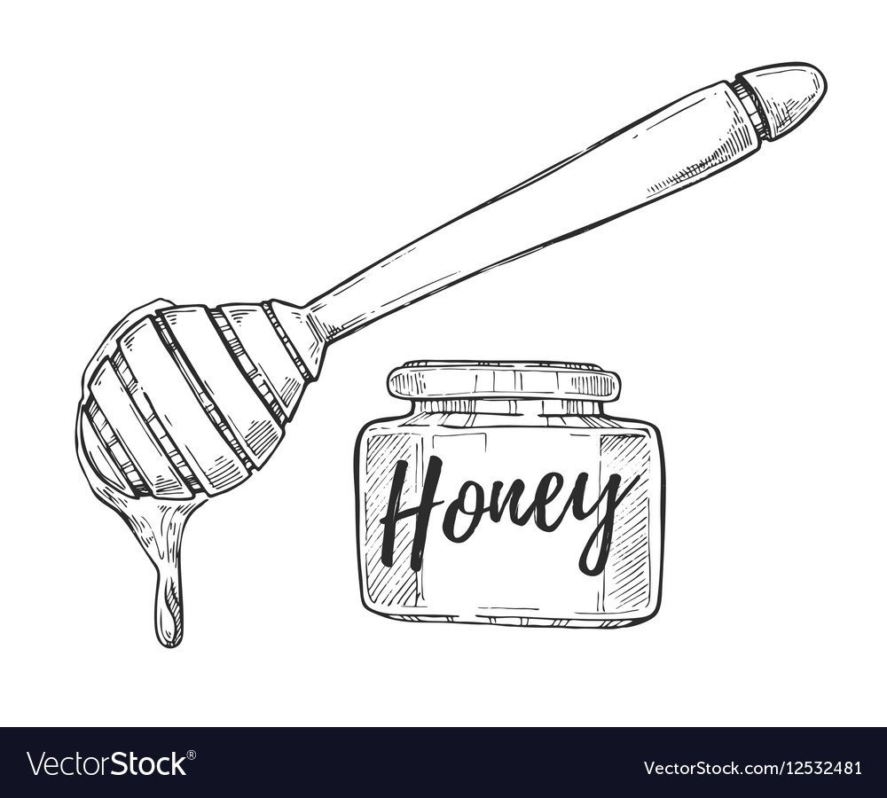 Раскраска бочонок меда для детей