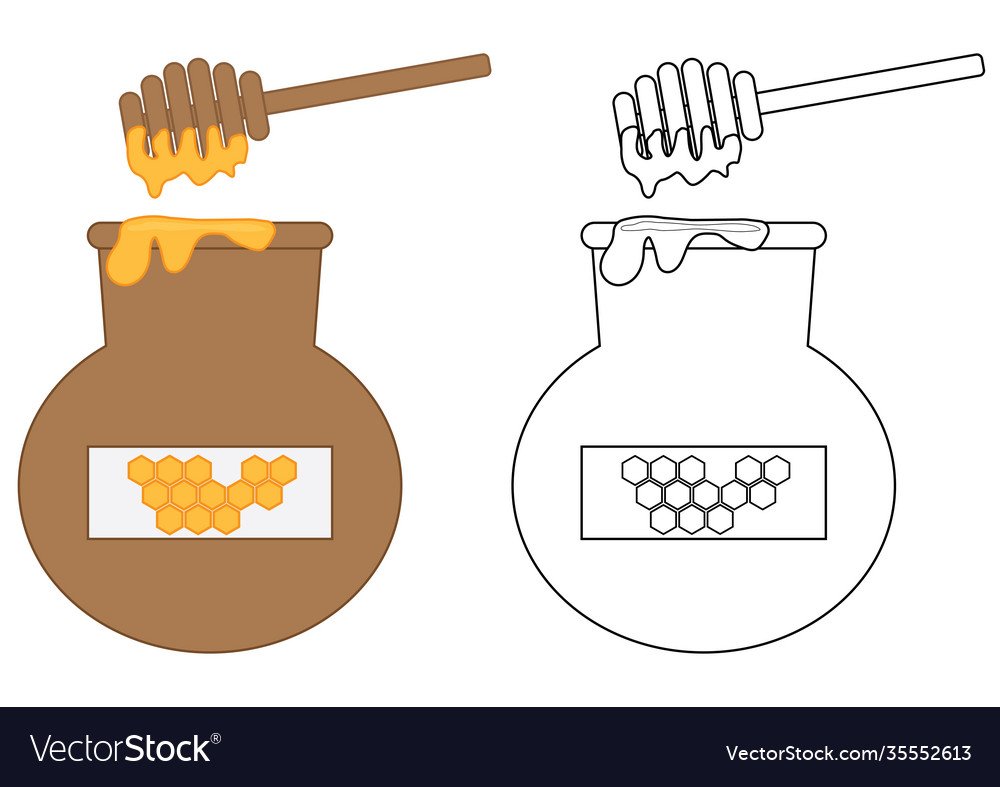 Банка с медом иконка