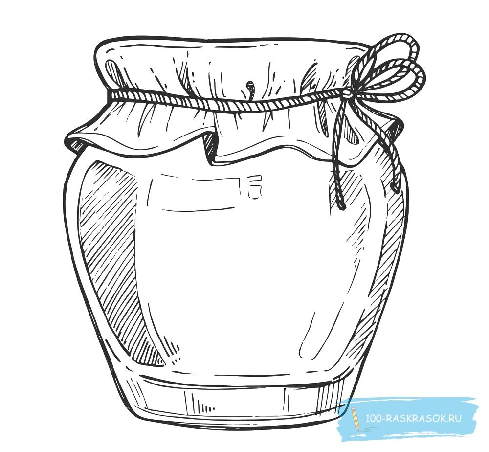 Пчелка с медом раскраска для детей