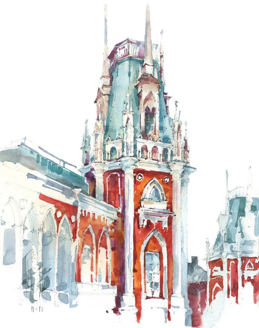 Наброски парк Царицыно