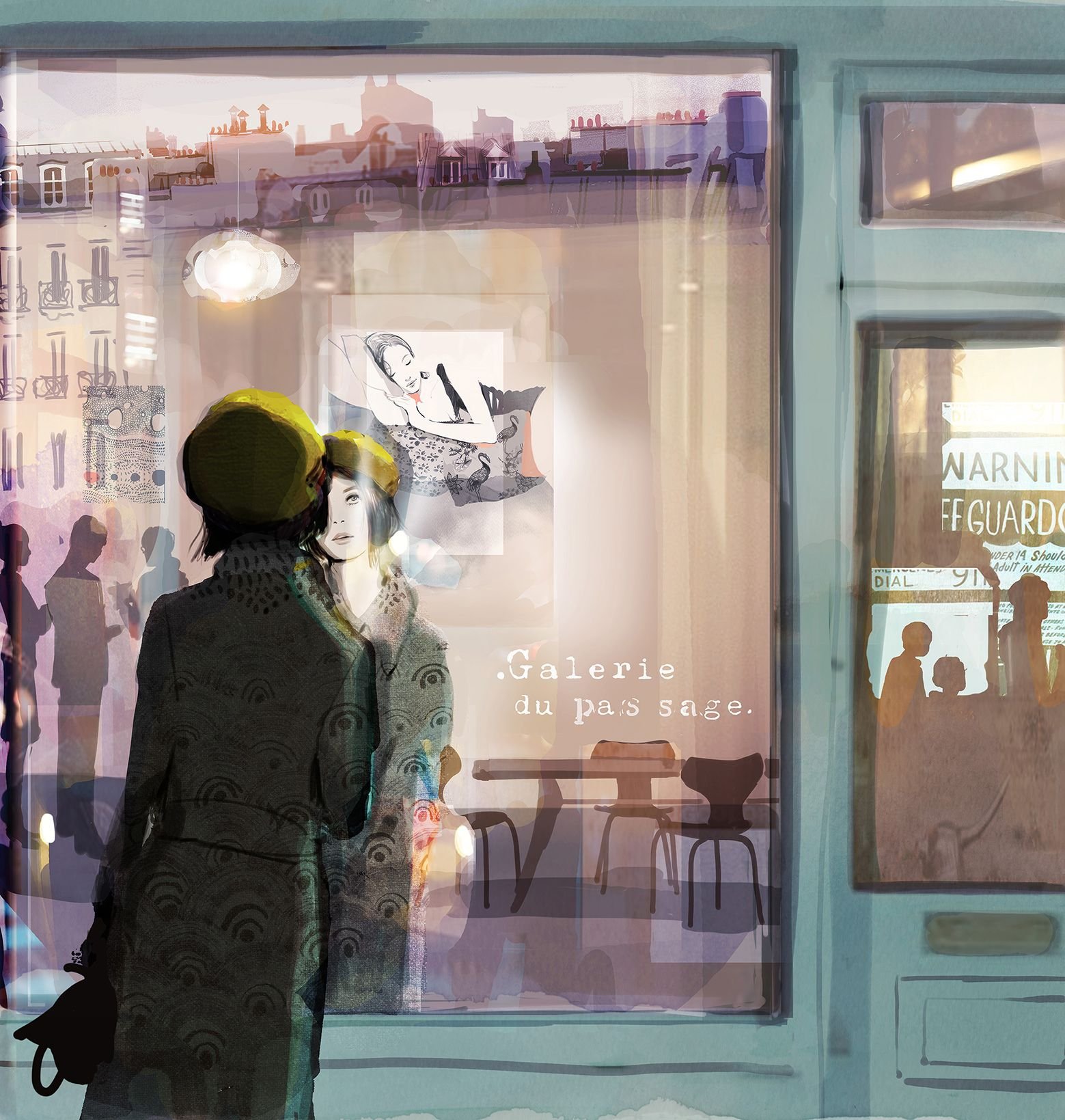Арт витрина. Софи Гриотто иллюстрации. Софи Гриотто Париж. Софи Гриотто иллюстрации 2020. Витрина магазина живопись.