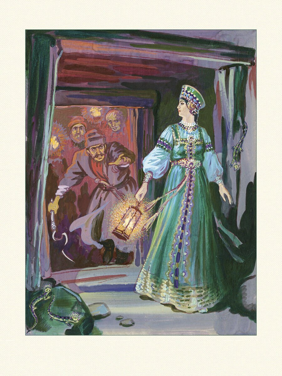 Малахитовая шкатулка Настасья