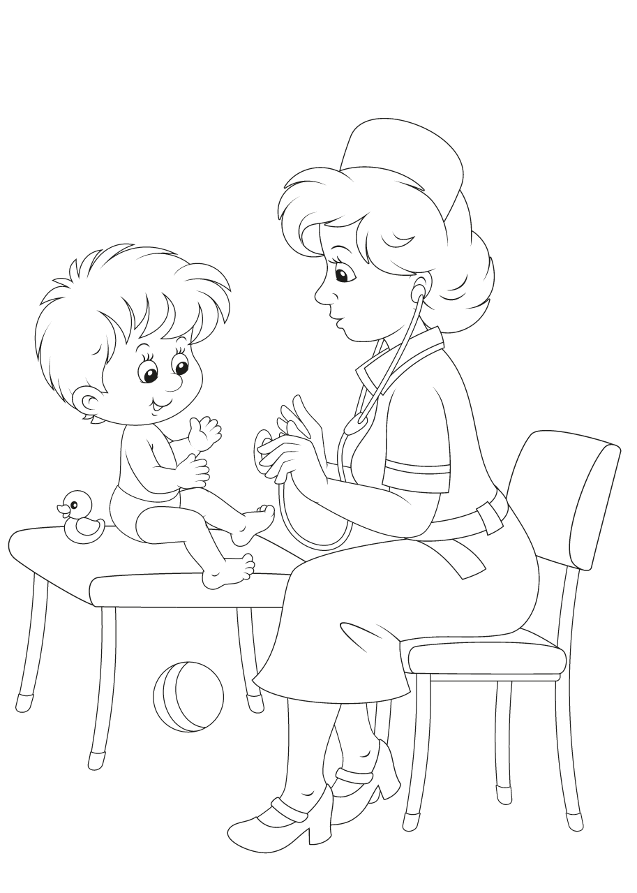 Раскраска профессия парикмахер