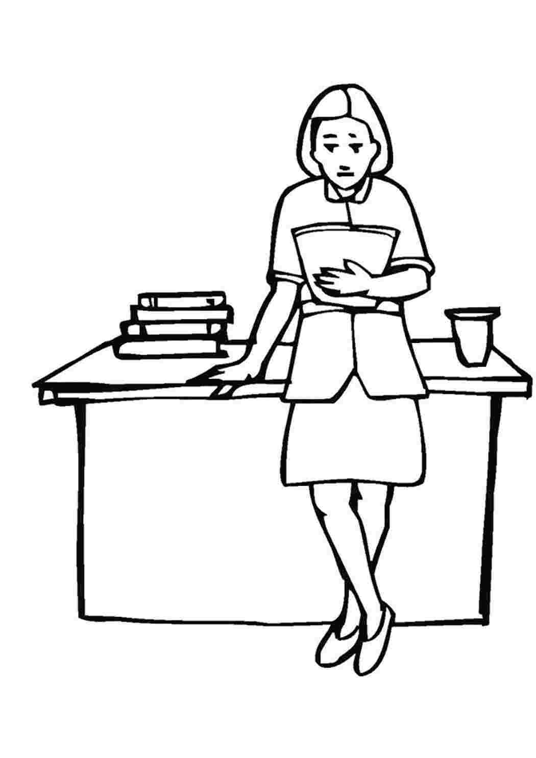 Раскраска продавец