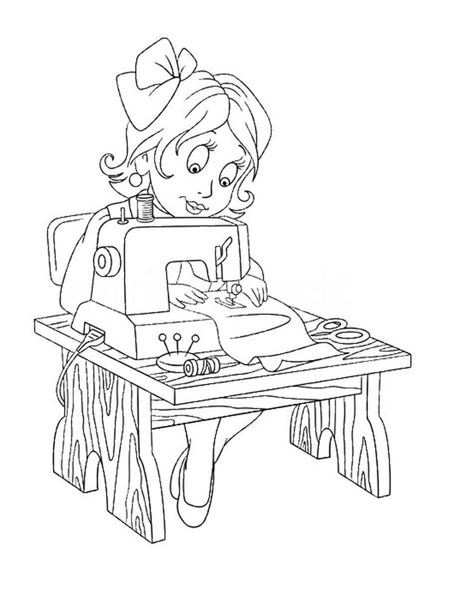 Раскраски Барби профессии