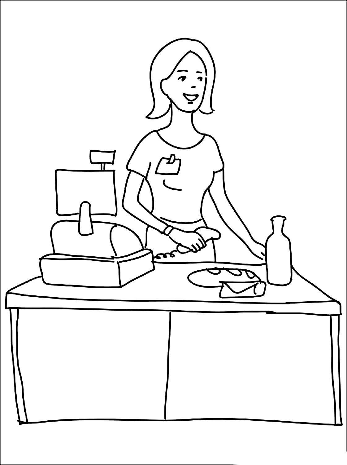 Раскраски с заданиями профессии