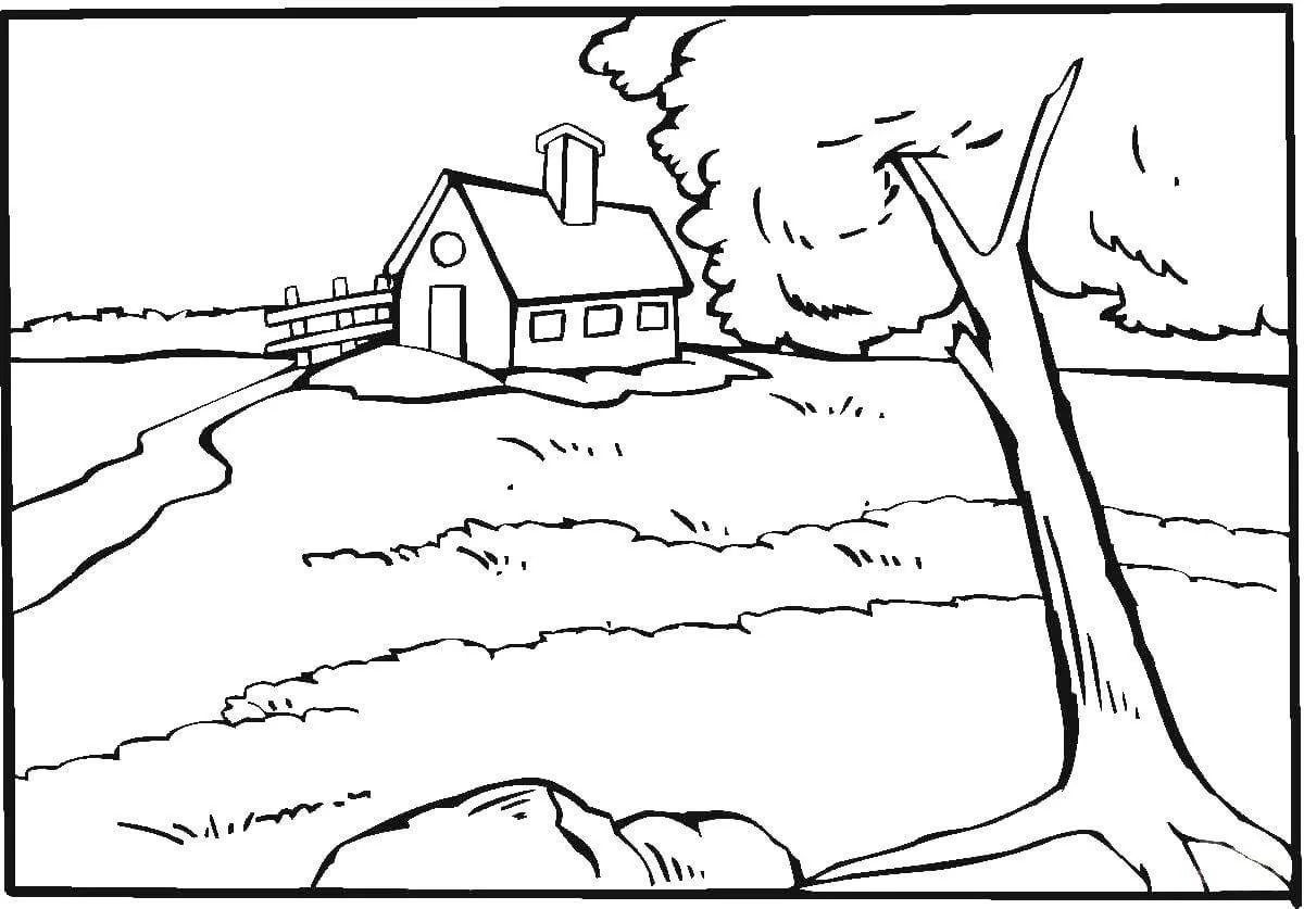 Раскраска. Лето