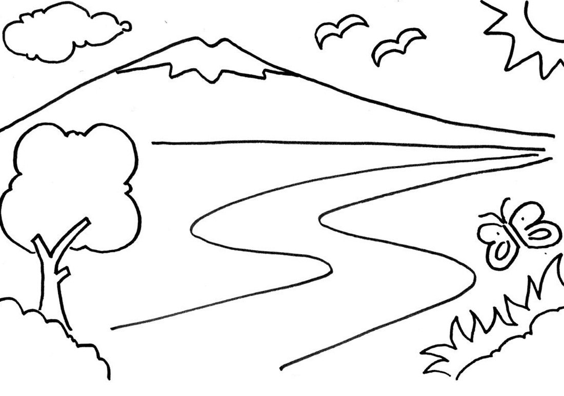 Рыбалка раскраска для детей