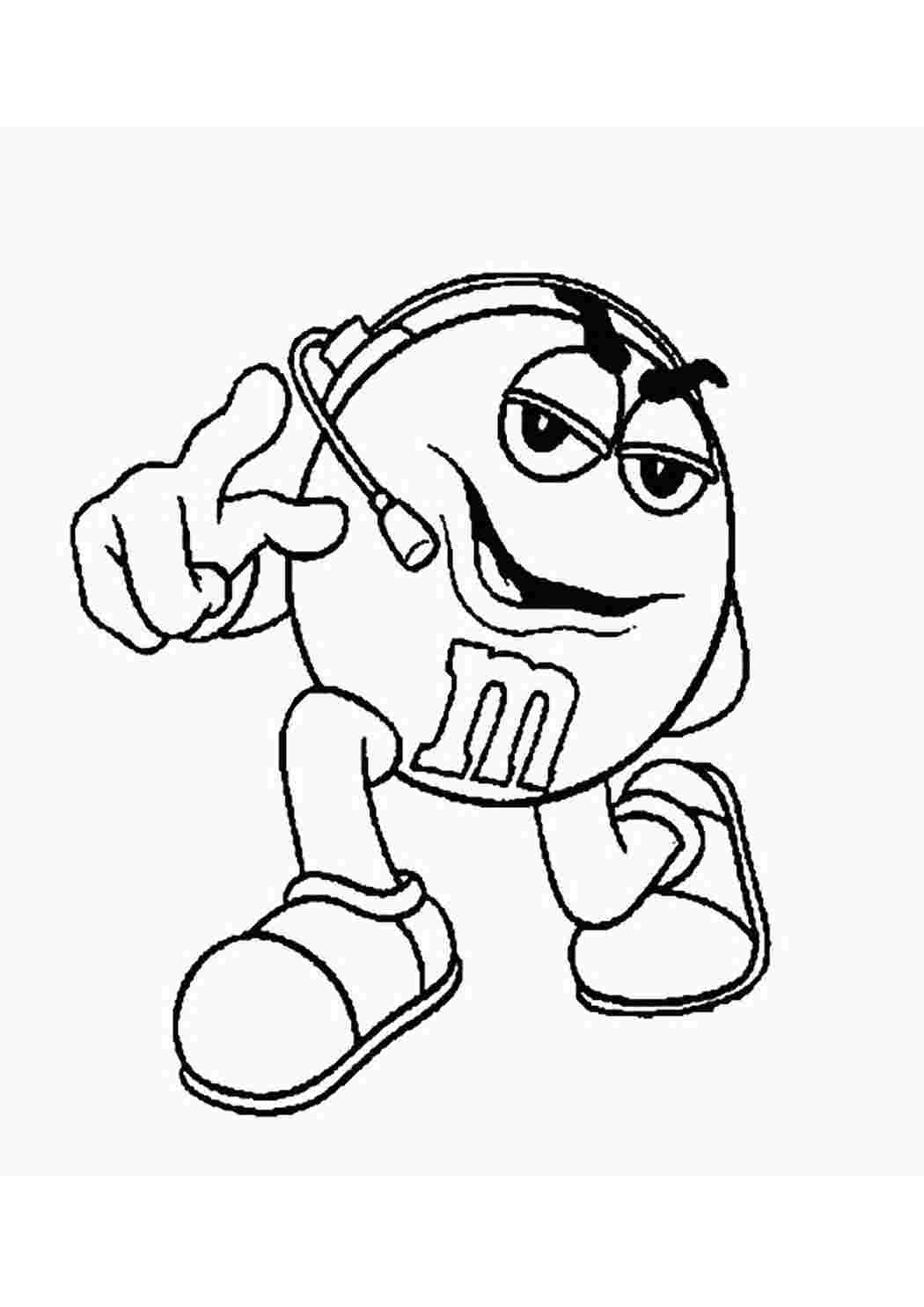 Раскраска m m's