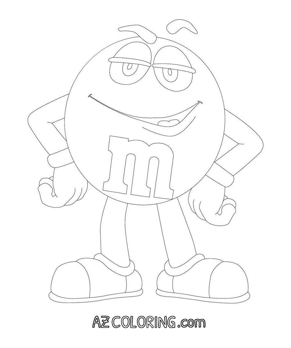 Рисунки для раскраски для m&m