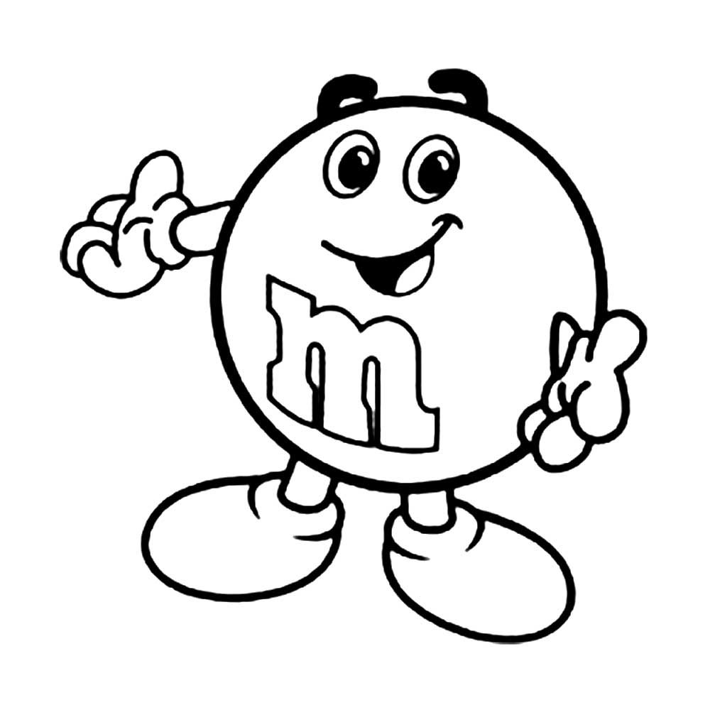 Раскраска m m's