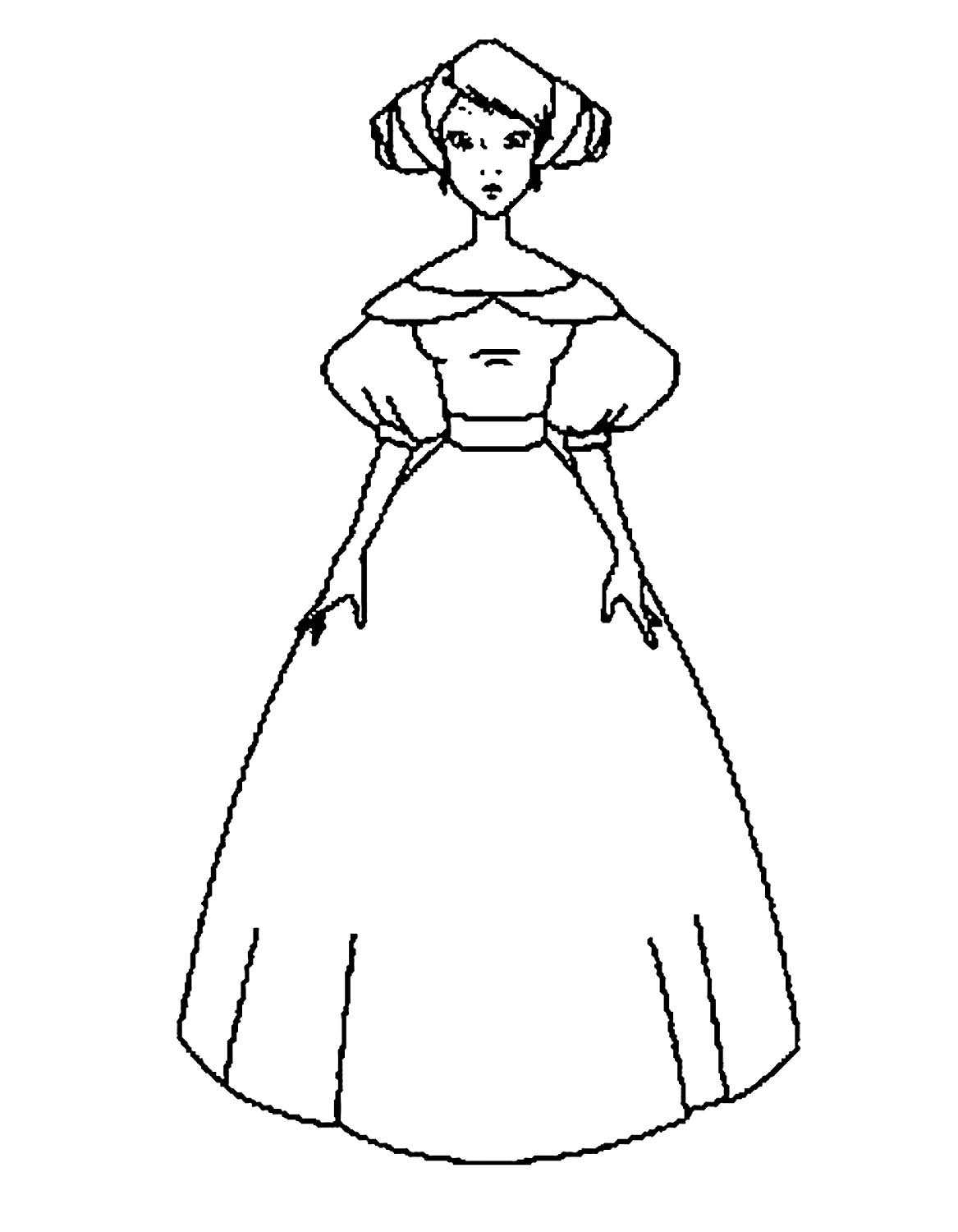 Раскраски для детей царевны