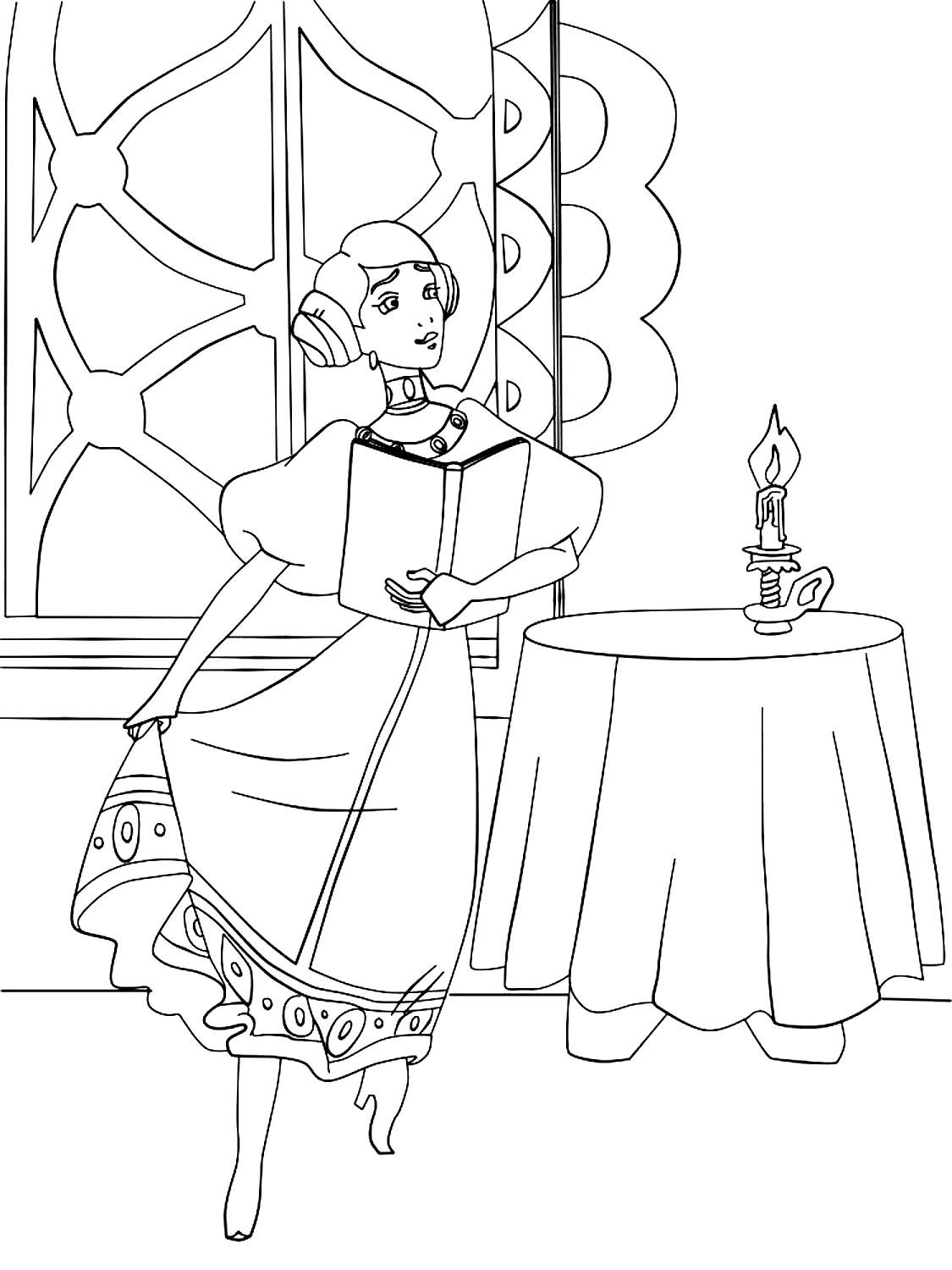 Раскраски куклы принцессы