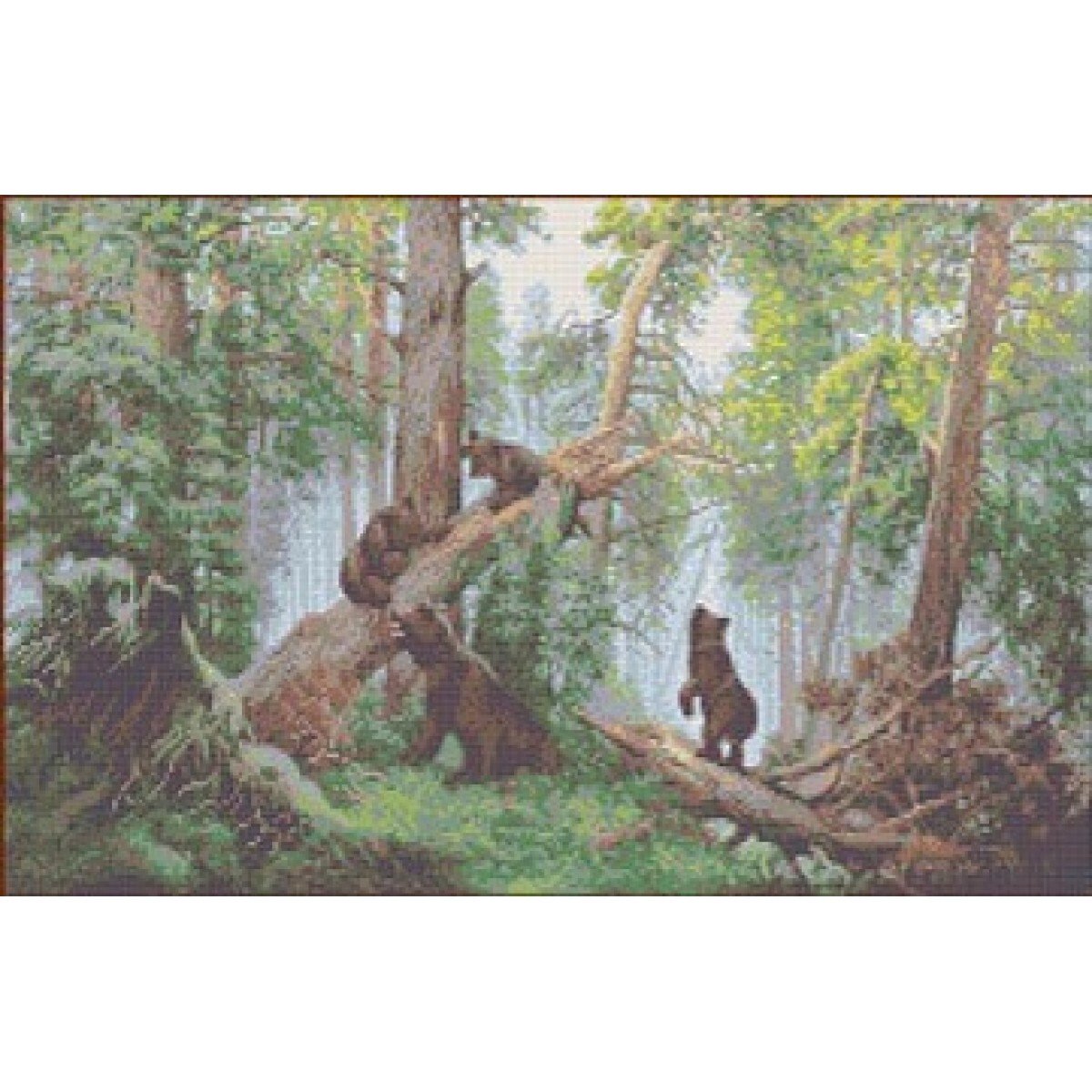 Утро в Сосновом лесу Третьяковская галерея