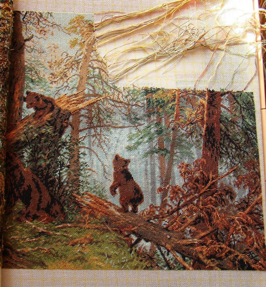 Кто рисовал Шишкину медведей на картине