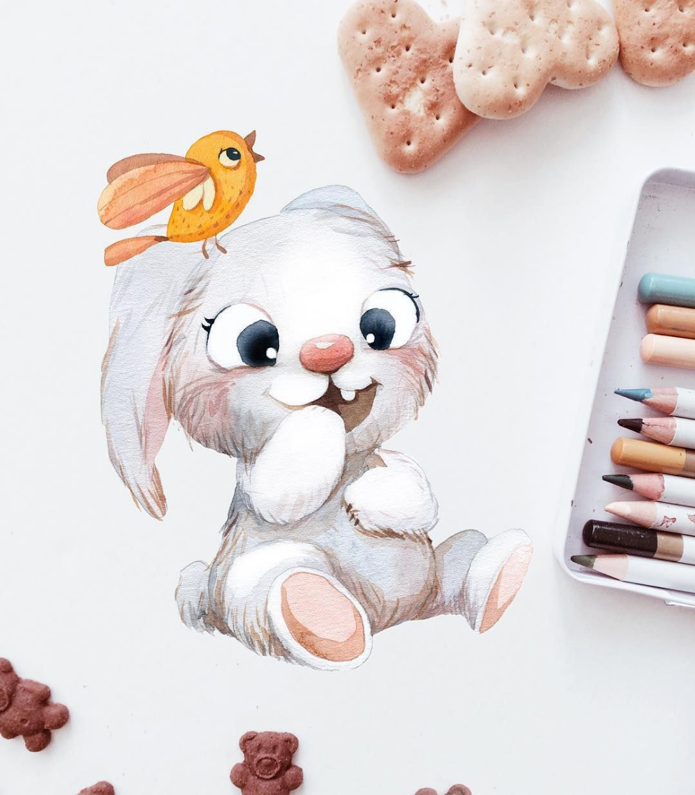 Умываются зверята