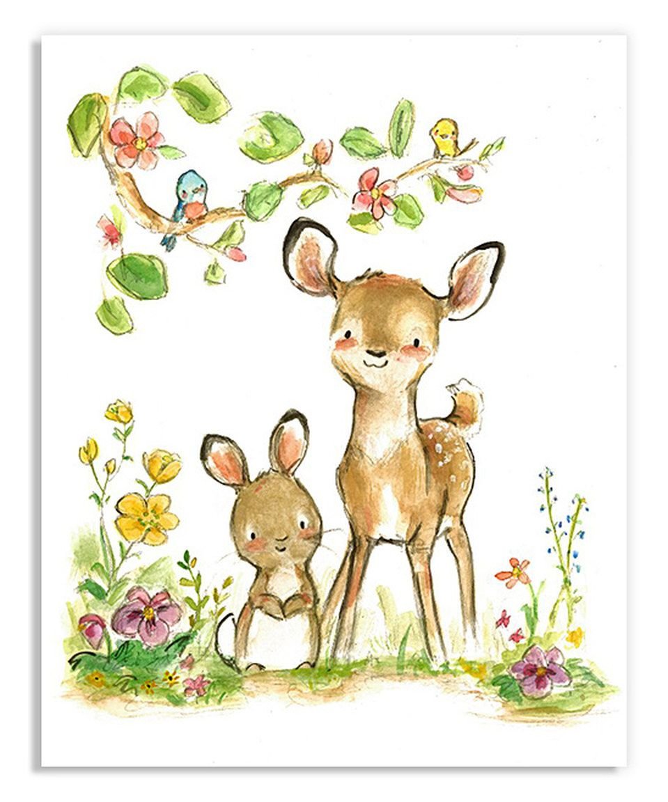 Детям открытки животных