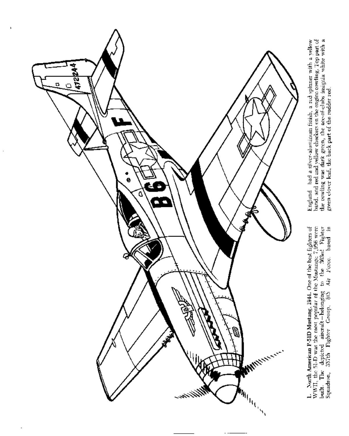 Самолеты. Раскраска