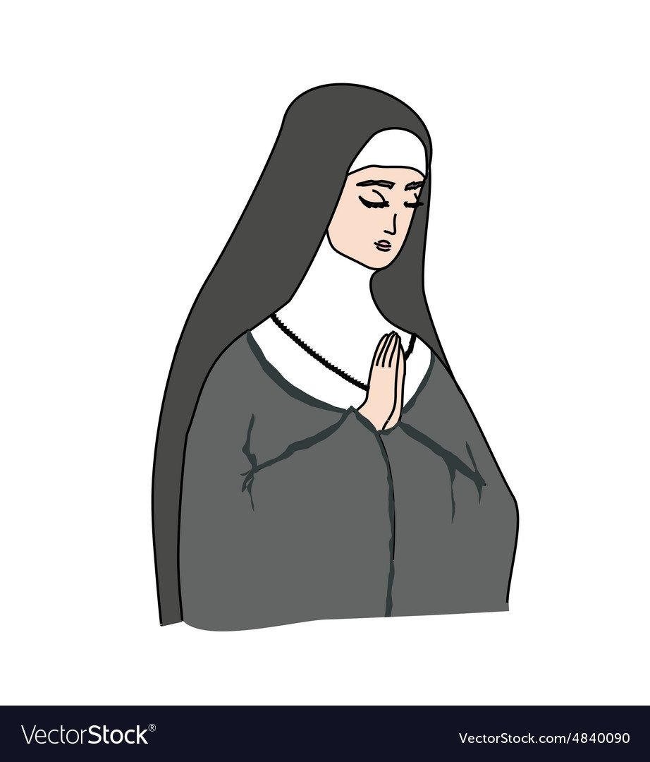 Рисунок монашки