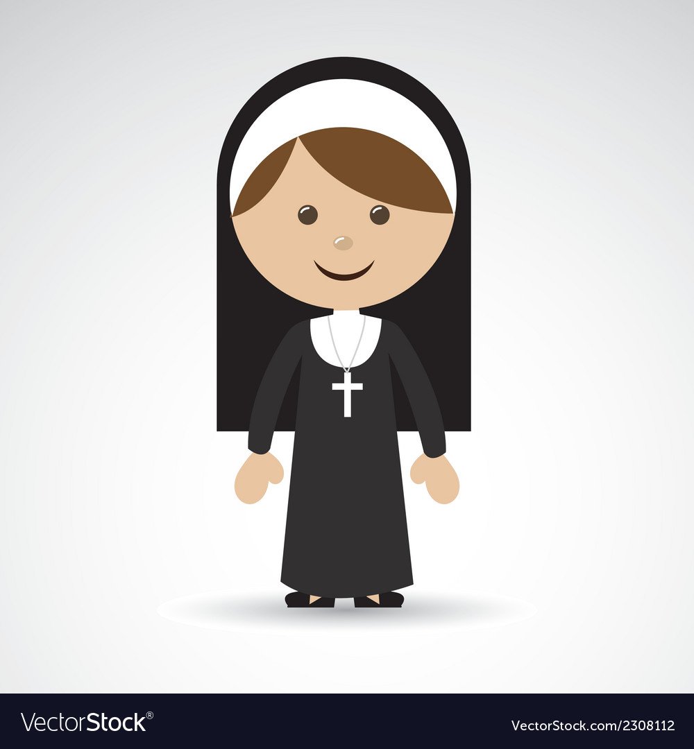 Монашка силуэт