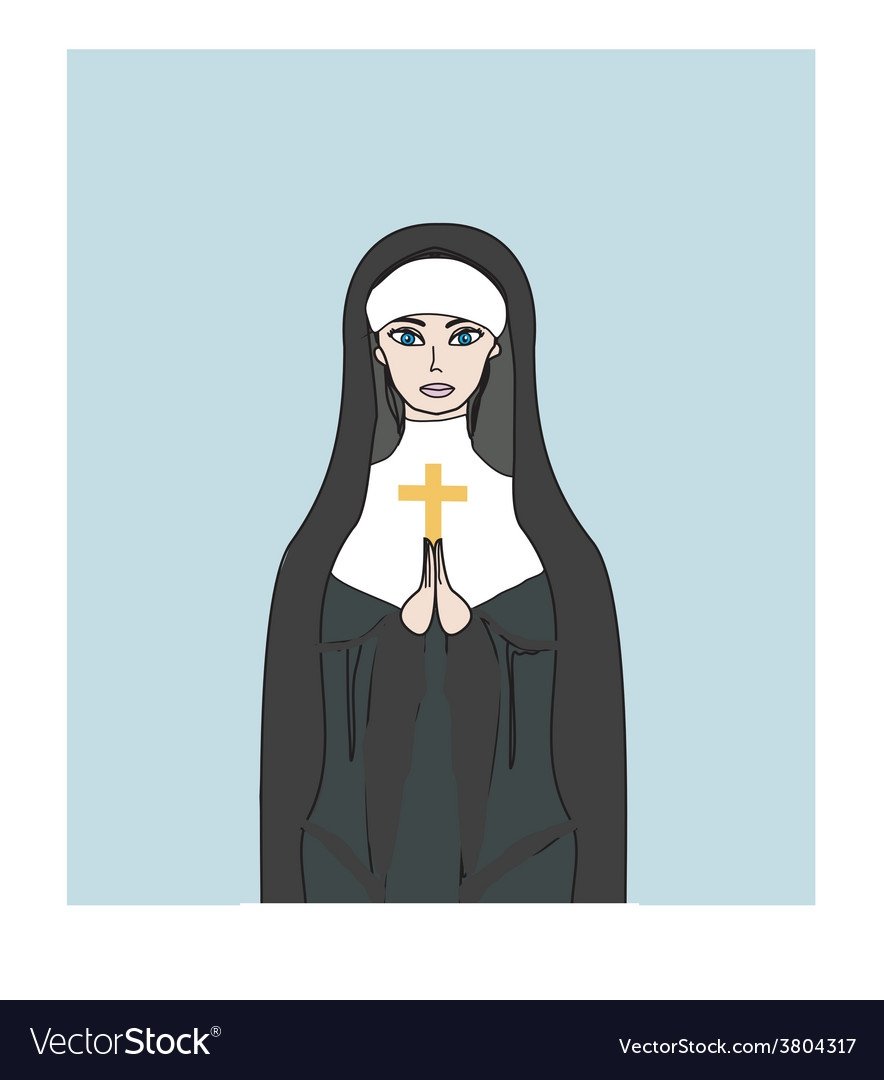 Монахиня мультяшная