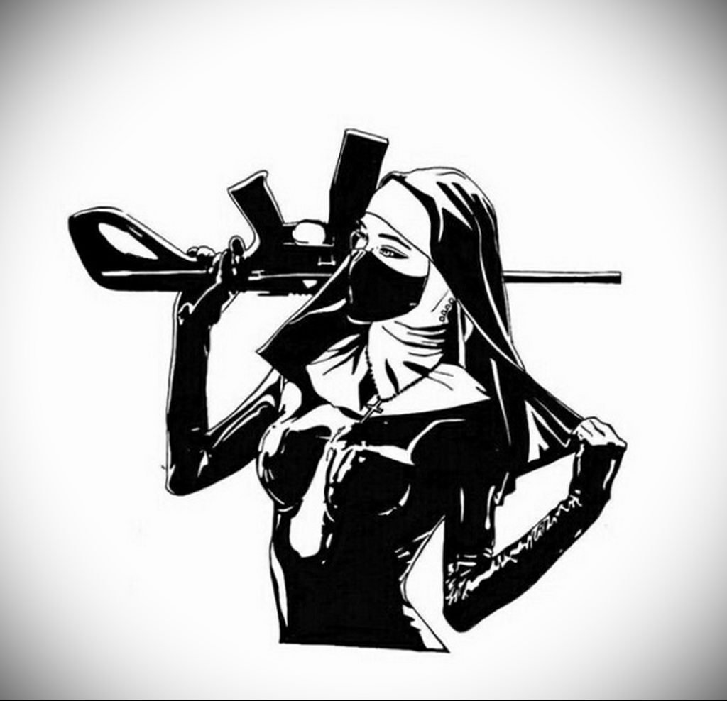 Монахиня вектор