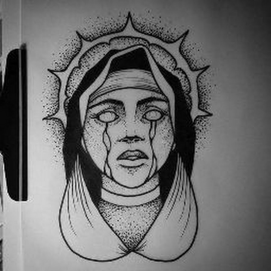 Девушка показывает средний палец арт